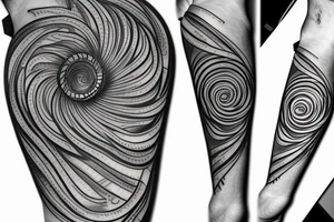 1.6180339, Fibonacci, phi, geometric, spiral, golden ratio tattoo idea