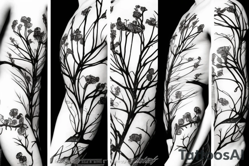 Hong Kong Orchid Tree tattoo idea