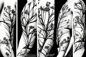Hong Kong Orchid Tree tattoo idea