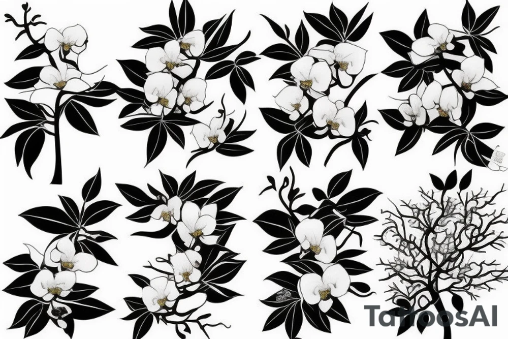 Hong Kong Orchid Tree tattoo idea
