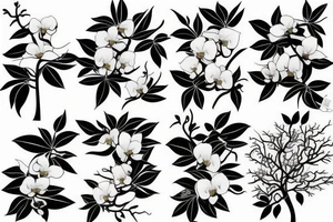 Hong Kong Orchid Tree tattoo idea