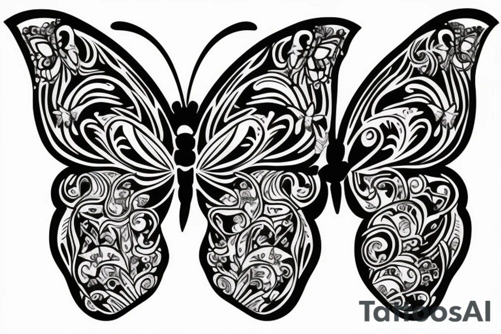 butterfly tattoo idea
