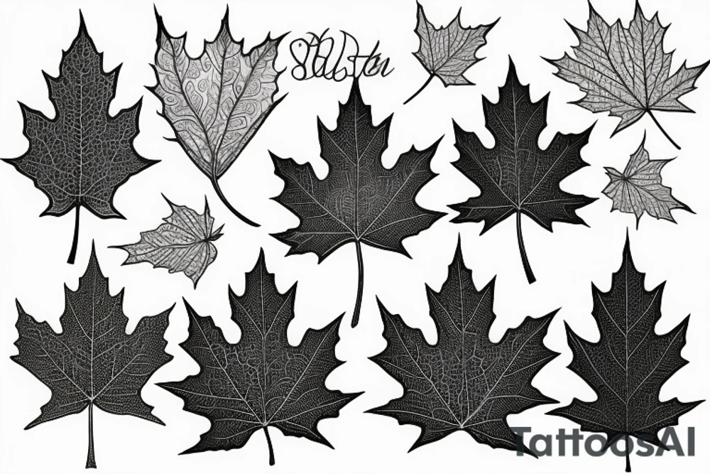 maple leaf tattoo idea
