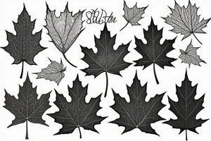 maple leaf tattoo idea
