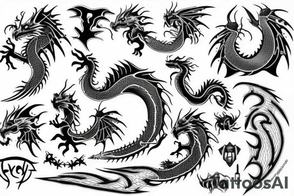 dragon tattoo idea