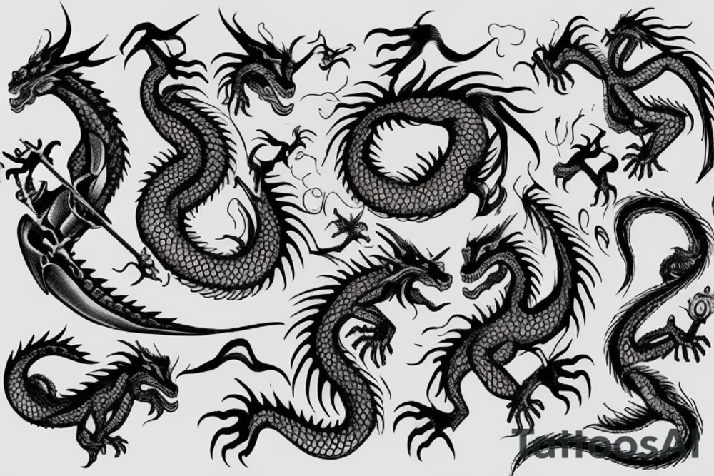 dragon tattoo idea