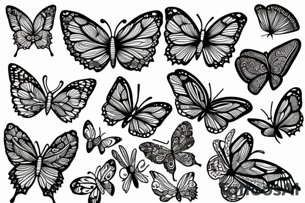 butterfly tattoo idea