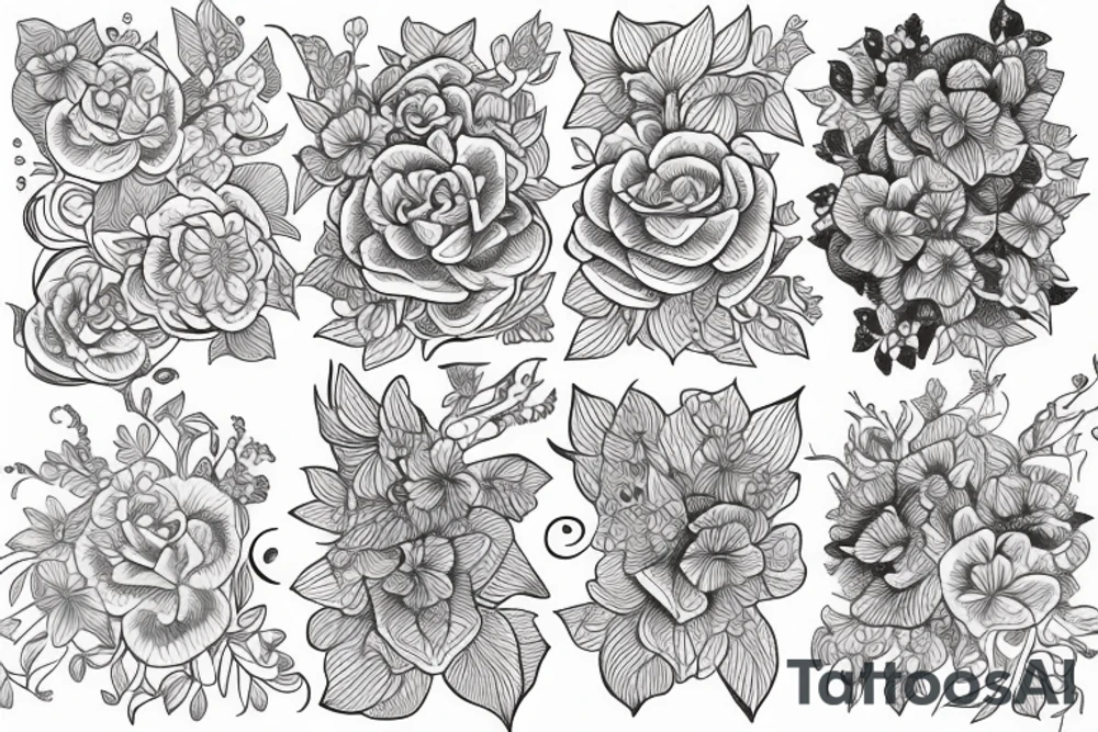 Bauhinia blakeana tattoo idea