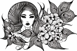 Bauhinia blakeana tattoo idea