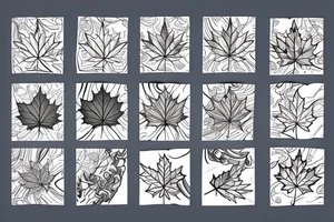maple leaf tattoo idea