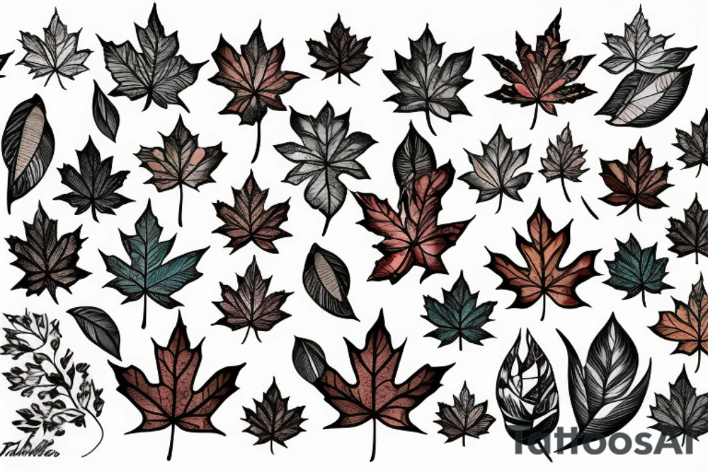 maple leaf tattoo idea