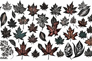 maple leaf tattoo idea