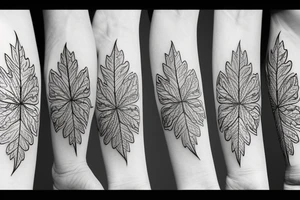 maple leaf tattoo idea