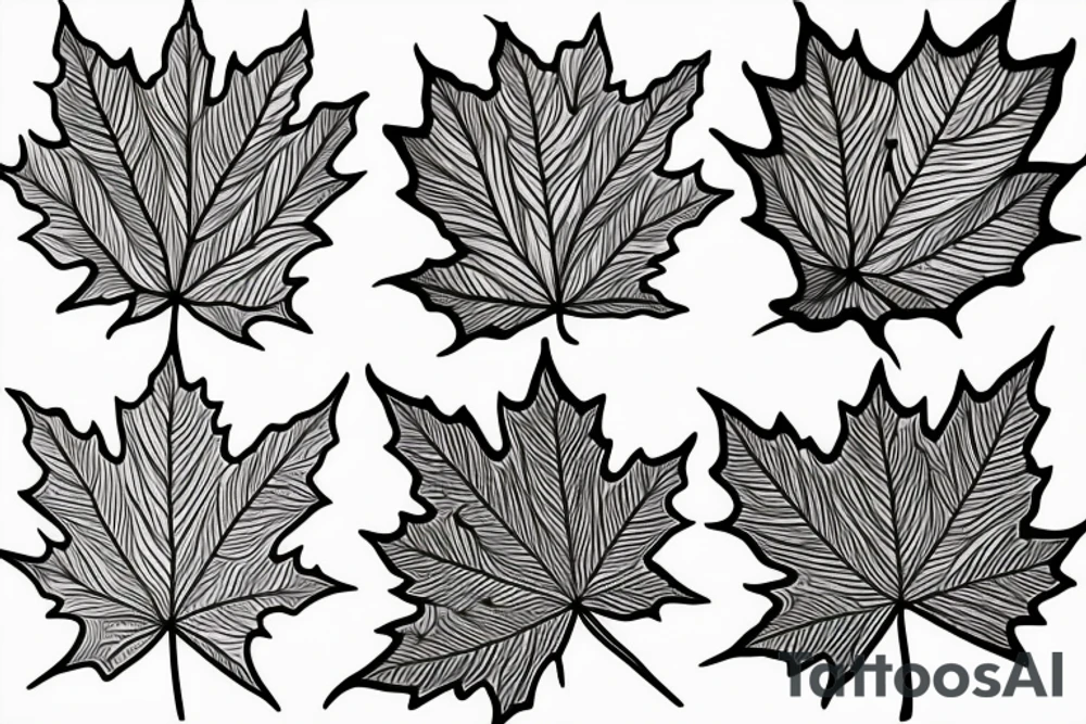 maple leaf tattoo idea