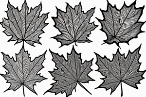 maple leaf tattoo idea