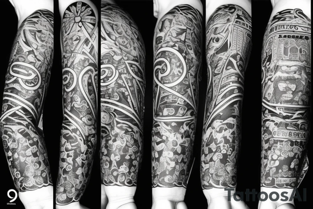 A combination of 1947 and 1974 tattoo idea