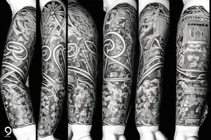 A combination of 1947 and 1974 tattoo idea