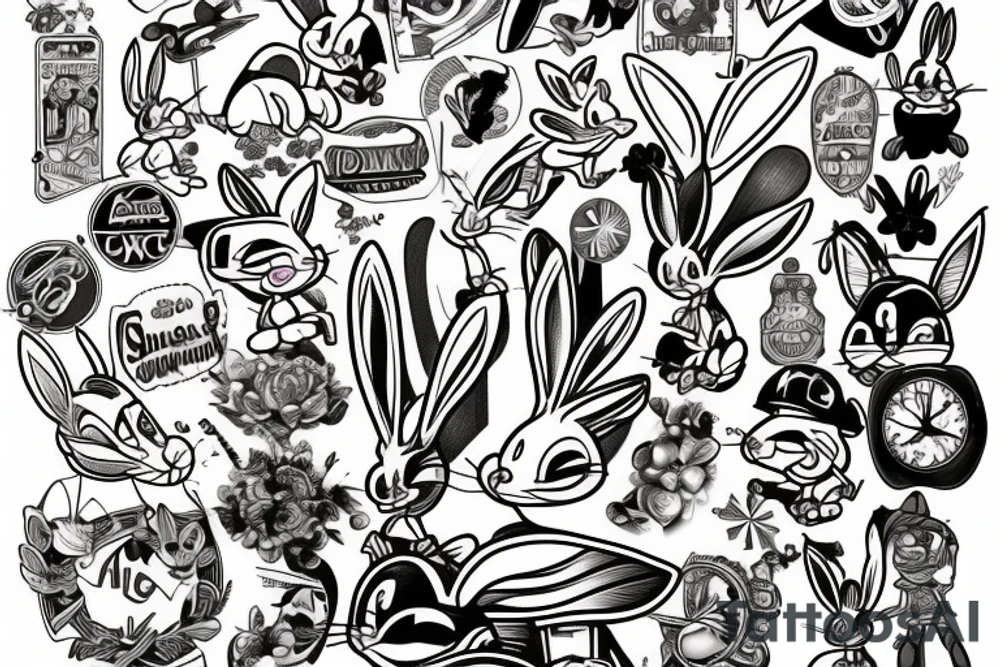 Bugs bunny tattoo idea
