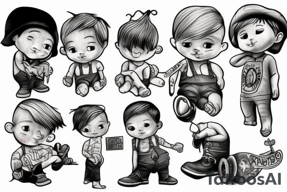 little boy tattoo idea