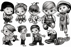 little boy tattoo idea