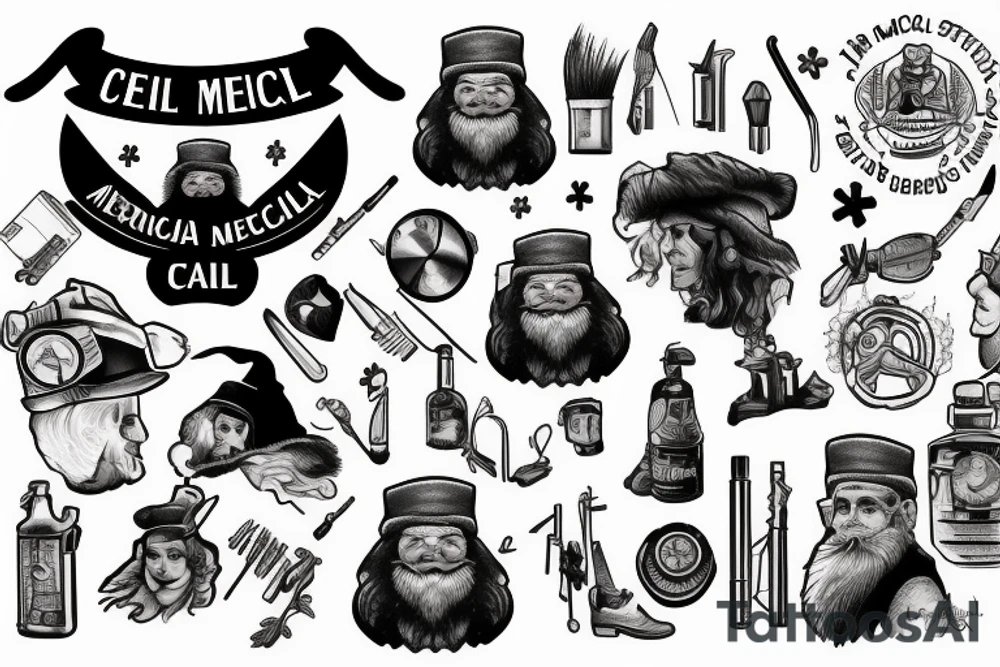 USAF 141
coal miner
medical
santa
mechanic
farmer
witch tattoo idea