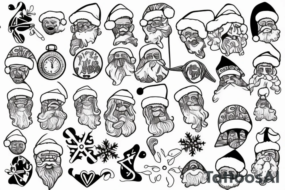 medical
santa tattoo idea