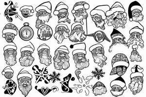 medical
santa tattoo idea
