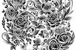 Floral sleeve tattoo idea