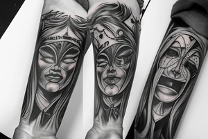 Pawn looking in mirror at king tattoo idea