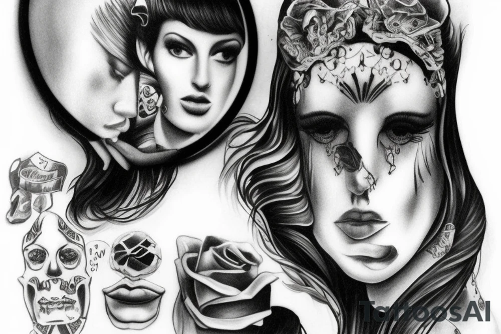 Pawn looking in mirror at king tattoo idea