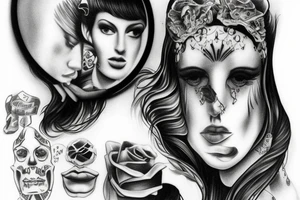 Pawn looking in mirror at king tattoo idea