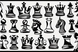 King chess piece tattoo idea