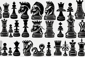 King chess piece tattoo idea