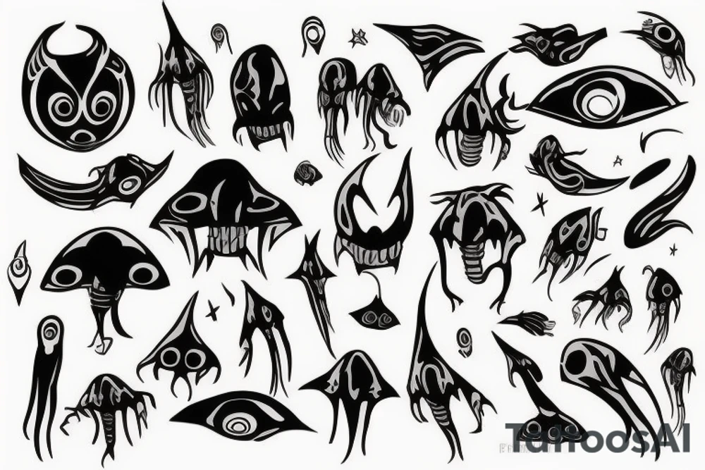 An alien tattoo idea