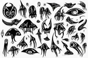 An alien tattoo idea