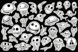An alien tattoo idea