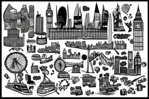 London skyline tattoo idea