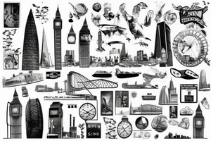 London skyline tattoo idea