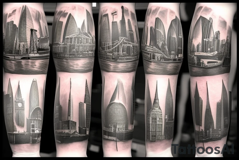 London skyline tattoo idea