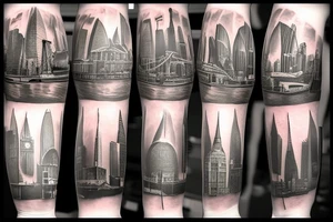London skyline tattoo idea