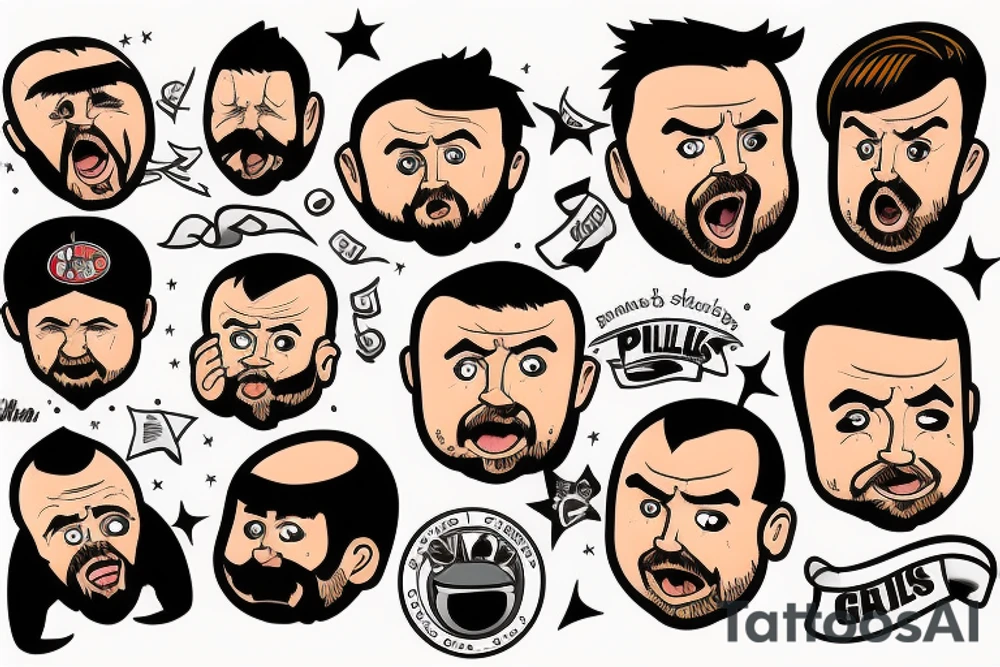 Ricky Gervais & Karl Pilkington tattoo idea