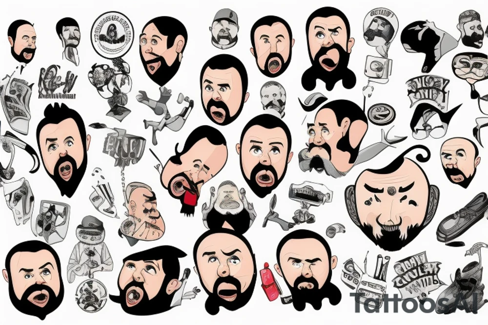 Ricky Gervais & Karl Pilkington tattoo idea
