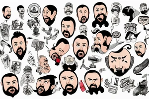 Ricky Gervais & Karl Pilkington tattoo idea