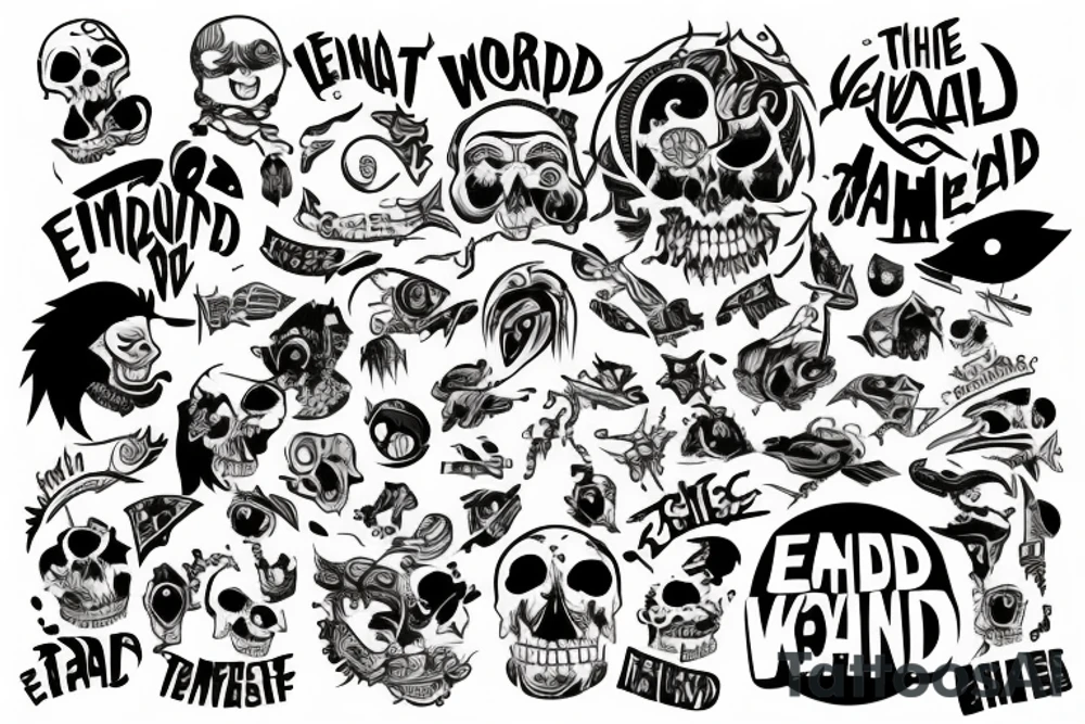 The end of the world tattoo idea