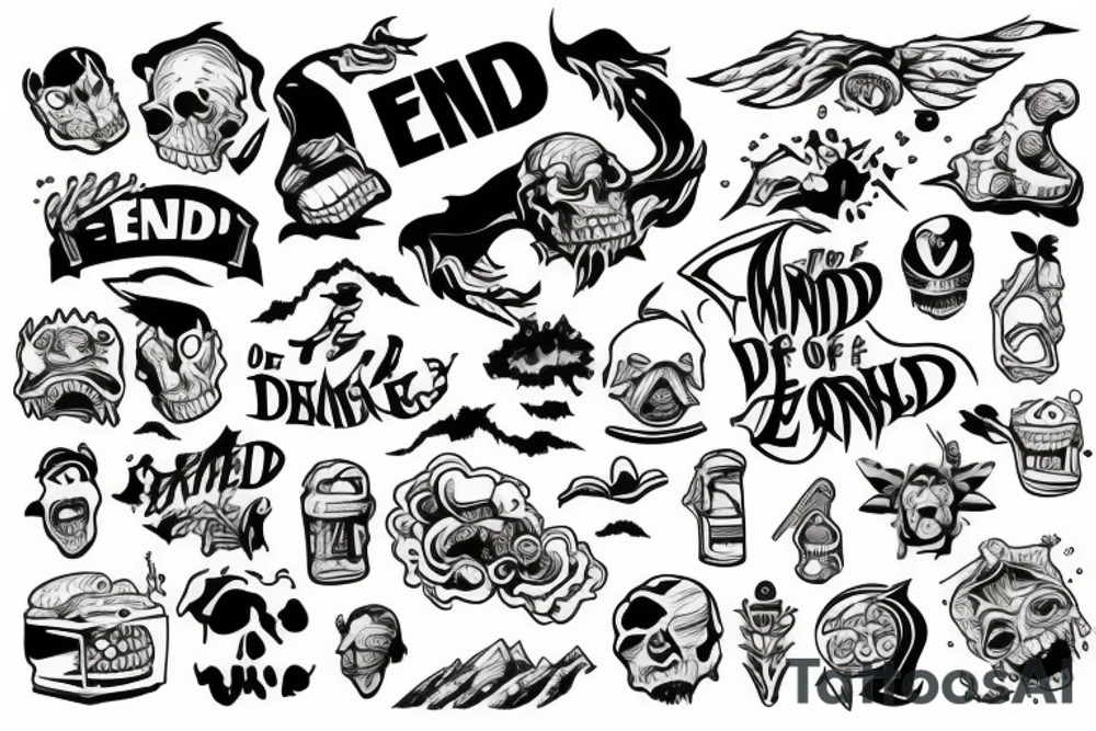 The end of the world tattoo idea