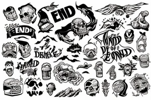 The end of the world tattoo idea