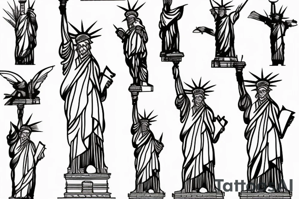 Statue of Liberty tattoo idea