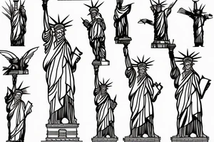 Statue of Liberty tattoo idea