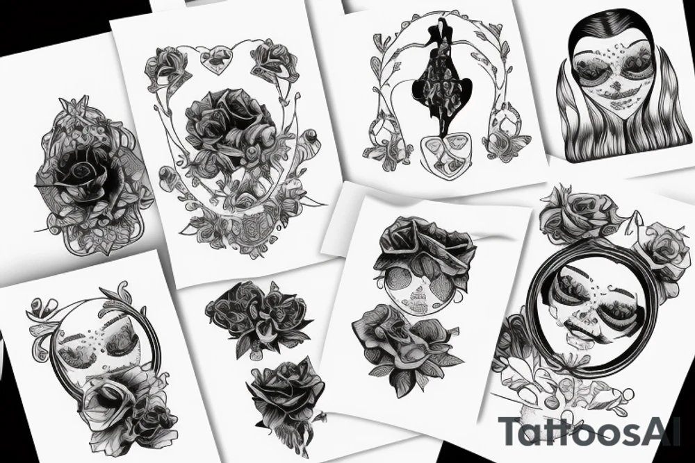 Father and daughter tattoo idea