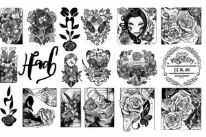 Father and daughter tattoo idea